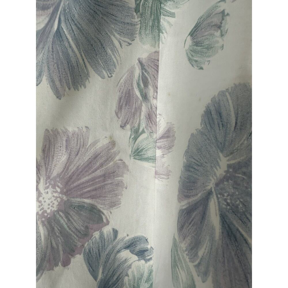 Vtg 1970’s Midi Dress Sz 11/12 Floral Watercolor Cottage Grandma Pastel Modest - Picture 8 of 13